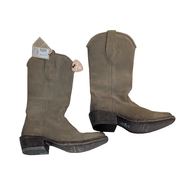 Ariat Leather Western Boot Memphis Burnt Taupe Light Brown Women's 5.5B 10047003 - Picture 5 of 16